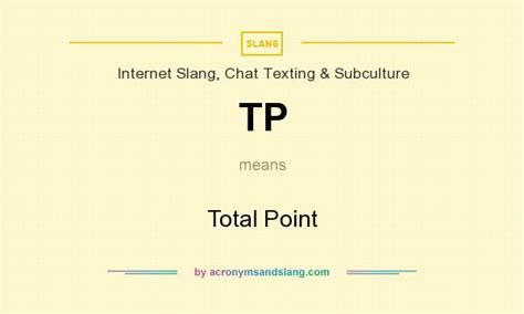 what does tp mean in slang|TP 